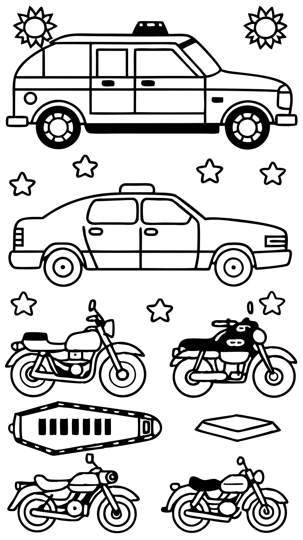 police vehicle coloring pages